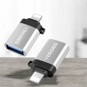 Viggieg en iyi fiyat fabrika toptan OTG USB 3.0 adaptörü yıldırım için adaptörü iPhone / iPad bilgisayar