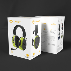 Casque anti-bruit électronique EARMOR C51 pour l'industrie, avec suppression du bruit et amplification sonore, protection auditive - Product Image 3