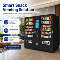 Máquina Expendedora Comercial Automática de Aperitivos y Bebidas con Pantalla Táctil Inteligente de 22 Pulgadas para Lugares Públicos