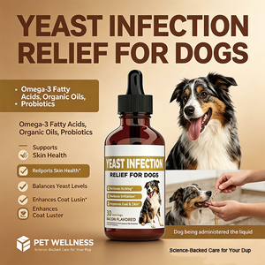 <span class=keywords><strong>Gotas</strong></span> Líquidas para el Alivio de Infecciones por Hongos en Perros, con Sabor Irresistible a Tocino, Apoyo Antifúngico, Marca OEM - Product Image 3