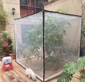 Bâche imperméable <span class=keywords><strong>renforcée</strong></span> en PVC transparent <span class=keywords><strong>pour</strong></span> la protection des serres et des plantes - Product Image 1