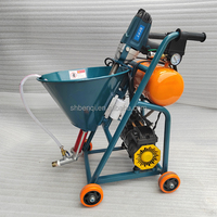 Alat Semprot Putty LVLP Elektrik Multi-Fungsi Tahan Air dengan Hopper 30L & 3000 PSI untuk Penyemprotan Cat, Mortar & Semen