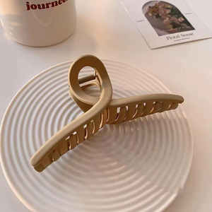 Pinces à cheveux en plastique pour femmes Pinces à <span class=keywords><strong>crabe</strong></span> Charm Solid Color Small Hair Clips Headdress Hair Accessories Bath Ponytail Clip - Product Image 5