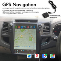 Autoradio multimédia GPS Android 15 avec écran pour Toyota Fortuner Hilux Revo 2005-2014