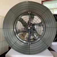 Ventilateur d'extraction conique silencieux à entraînement direct axial avec grille papillon renforcée pour les fermes avicoles