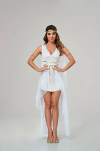 Robe de soirée, <span class=keywords><strong>costume</strong></span> d'Halloween, <span class=keywords><strong>déesse</strong></span> <span class=keywords><strong>romaine</strong></span> antique grecque, robe blanche sexy à col en V, <span class=keywords><strong>costume</strong></span> de cosplay, <span class=keywords><strong>costume</strong></span> de carnaval, robe pour femmes - Product Image 6
