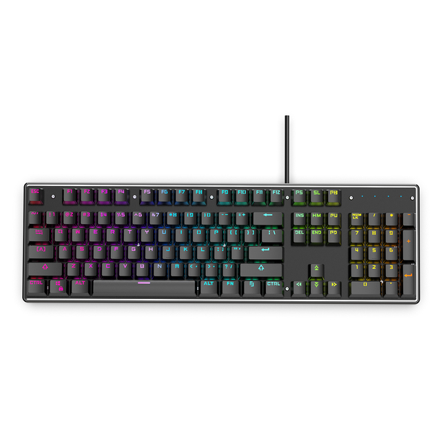 RGB Backlight Gateron Mechanical Gaming Keyboard Gateron  Switches Programmable Anti-Ghosting Ergonomic 104 Keys