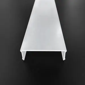 Kap lampu akrilik bening kerajinan ekstrusi Strip Led ekstrusi kualitas tinggi penutup lampu