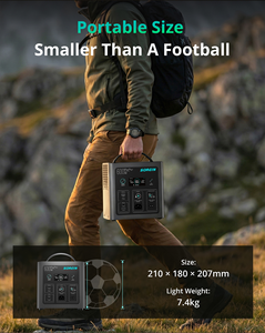 Station d'alimentation portable Sorein 600W avec batterie au lithium, générateur solaire 240V pour le camping en plein air, charge Type-C, panneau solaire Lifepo4 - Product Image 4