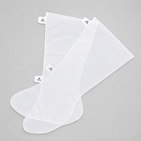 Masque pour les pieds en tissu non tissé personnalisé, 1 paire, long, pour le soin de la peau des pieds, vente en gros