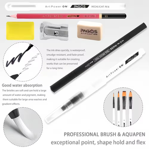 Keep Smiling - Juego de Acuarelas Profesionales de Alta Transparencia con Pigmentos Reactivos, Fáciles de Usar, con Borrador y Esponja para Pintores - Product Image 6