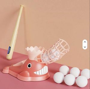 Set de Lanzador de Béisbol de Plástico Divertido con Bate de Entrenamiento, Juguete de Lanzamiento de Béisbol con Catapulta de Ballena, Juego de Béisbol para Niños - Product Image 6