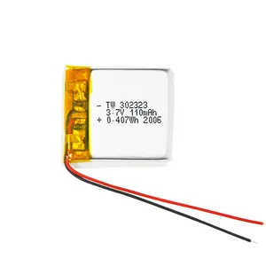 Barato de alta segurança recarregável li-polímero bateria 3.7v 302323 lítio polímero bateria KC/MSDS/UL/UN/IEC li-polímero bateria