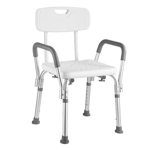 Chaise de douche en alliage d'aluminium Hengshui Tengsu avec dossier antidérapant, tabouret de salle de bain pour une baignade sécurisée - Product Image 5