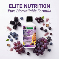 Liquide Oral Multivitaminé : Soutien Immunitaire, Énergie Quotidienne et Nutrition Complète avec D3 K2 d'Origine Alimentaire et Antioxydants Naturels