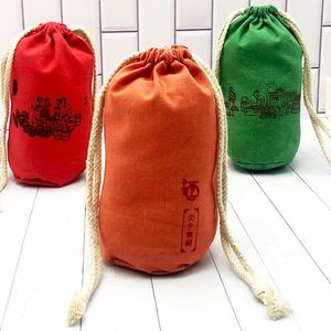 Bolsas de Lino y Algodón para Botellas de Vino, Bolsas para Licores con Logotipo y Cordón, Sublimables, para Regalo - Product Image 3