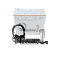 Kit de système de sonorisation d'enregistrement Behringer U-Phoria Studio Pro-Interface audio complète et microphone à condensateur Bundle