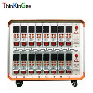 Sistema de caja de controlador de temperatura de canal caliente PID de 16 zonas con PLC para máquina de moldeo por inyección - Product Image 1