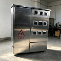 Armoire de comptage murale monophasée en acier inoxydable pour plusieurs compteurs, équipement de mesure de puissance extérieur domestique, indice de protection IP33