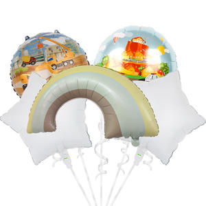 Set balon Foil pesta ulang tahun, Matte pelangi bentuk bunga Matte balon <span class=keywords><strong>Pastel</strong></span> - Product Image 4