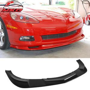 Compatible con Chevy Corvette C6 2005-2013, Labio de Parachoques Delantero Estilo ZR1, Negro Sin Pintar - Product Image 1