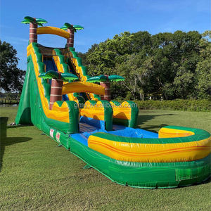 Offre Spéciale grand toboggan gonflable marbre vert enfants <span class=keywords><strong>location</strong></span> événement toboggans gonflables pour <span class=keywords><strong>piscine</strong></span> - Product Image 1