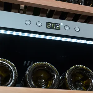 Compresseur OEM Sunnai grande armoire de refroidisseur de vin électronique à double zone avec certification