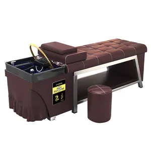 Moderne Japan Head Spa Massage Bed Liggen Kapsalon Wasstoel Barbershop Shampoo Stoel Bed Met Watertherapie