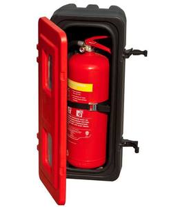 Boîte murale pour extincteur avec loquet à dégagement rapide, compatible avec les extincteurs à poudre sèche ABC de 6 kg - Product Image 1