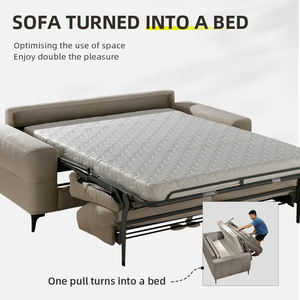 Роскошный складной диван-кровать, европейская элегантность, 3-местный диван с матрасом, умный компактный дизайн, современный спальный диван-кровать - Product Image 5