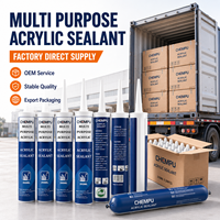 Mastic acrylique blanc de qualité professionnelle 600 ml pour fissures, étanchéité de cadres, faible rétrécissement, pour moulures en bois