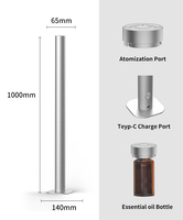 Diffuseur de parfum d'ambiance pour hôtel B2B, diffuseur d'huile électrique sans eau, rechargeable par USB, en métal