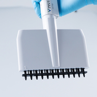 Pipette de laboratoire en plastique durable à 12 canaux réglables (remplisseur de pipettes) avec garantie d'un an