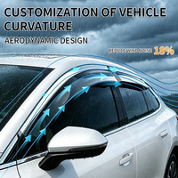Protector de Ventana, Visera, Deflector de Ventilación, Protección Solar y Contra la Lluvia, Accesorios para Automóviles para Baojun 630
