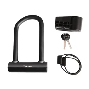 TONYON Black Electric Bicycle Lock For Bicycle Anti Theft With Bicycle U Lock