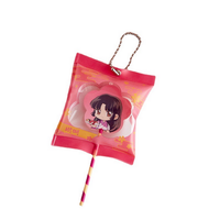 Cartoon PVC aufblasbarer Schwimm ring Mini aufblasbare Süßigkeiten Schlüssel bund Anhänger Schlüssel bund