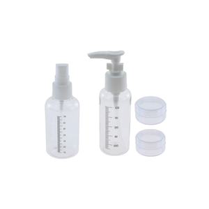 4pcs Travel Kit Bottle <b>Set</b> (100ML Press-Fit 75M <b>Spray</b> Nozzle 2pcs 10G Cream Bottles) - Product Image 1