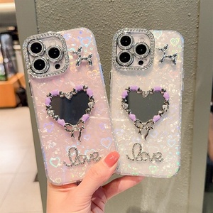 Funda para Teléfono Móvil <span class=keywords><strong>iPhone</strong></span> 17 Pro Max con Diseño de Estrella y Diamantes de Imitación, Oso, Corazón y Espejo Redondo, Venta al Por Mayor para 16, 15, <span class=keywords><strong>14</strong></span> Plus - Product Image 1