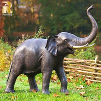 Nouvelle conception Prix d'usine Statue de tête d'éléphant en bronze grandeur nature Sculpture à vendre