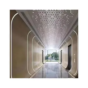 Soffitto decorativo di taglio Laser di dimensioni personalizzate controsoffitti acustici pannelli acustici soffitto