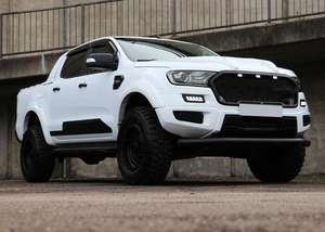 Ensemble complet de voiture noir pour <span class=keywords><strong>Ford</strong></span> <span class=keywords><strong>ranger</strong></span> T7 kit de carrosserie avant 2016 calandre de pare-chocs passages de roues mise à niveau vers <span class=keywords><strong>raptor</strong></span> pour accessoires 4x4 - Product Image 2