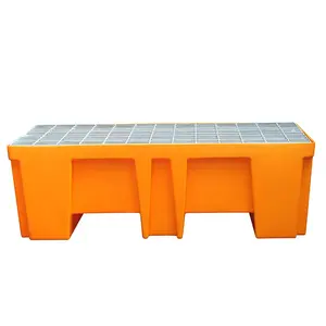 Industrial 4 Drum Oil Containment Control Plastic Stackable Spill Pallet 1200X1000 1500 Suppliers Manufacturers In India
