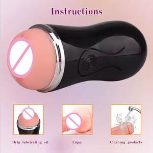 ของเล่นทางเพศชายราคาถูกขายดี เครื่องช่วยสำเร็จความใคร่แบบสองหัวสำหรับผู้ชาย ใช้ด้วยมือ - Product Image 4