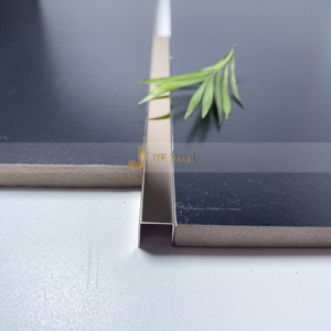 EX001 JYF Profilés en U modernes en acier inoxydable 304, étanches et durables, solution tout-en-un pour carrelage mural et de sol en appartement - Product Image 1