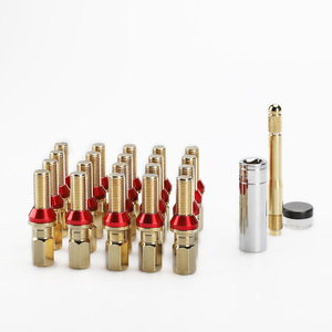 น็อตล้อ Getitall ขนาด 12 มม. x 1.5 เกลียว M12 x 1.5 สีแดงดำ สำหรับเปลี่ยนซ่อมดุมล้อ - Product Image 2