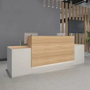 Design moderno tavolo da bancone ufficio scrivania commerciale Reception per salone di bellezza