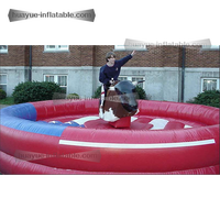 Machine d'équitation gonflable pour enfants/adultes, jeu de fête en plein air