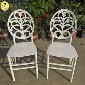 Modern Style Durable Outdoor Wedding Banquet <b>Chair</b> White Plastic <b>Stackable</b> Commercial Apartment Park Hotel Event <b>Chair</b> - Product Image 2