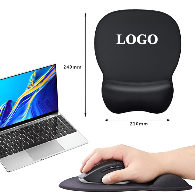 Custom Sublimation Spandex Fabric Surface 3d Ergonomic Gel Wrist Rest  Memory Foam Mouse Pad
