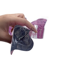 Sachet Mylar personnalisé de 3,5 g avec fermeture éclair, résistant à l'humidité, à trois soudures latérales, forme unique découpée pour bonbons gélifiés et chewing-gums